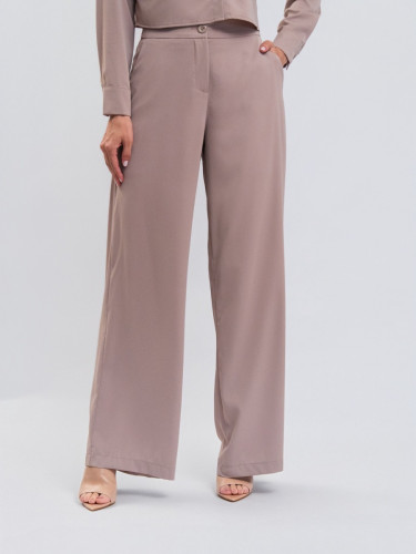 Calça Reisen Pantalona Alfaiataria Bege