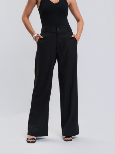 Calça Reisen Wide Leg Alfaiataria Preto