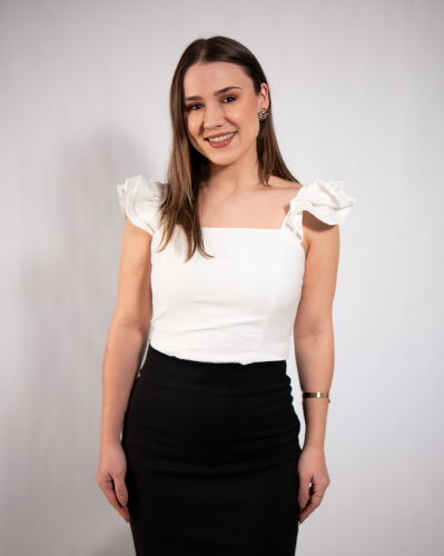 Blusa Reisen Cropped Com Babados Off White