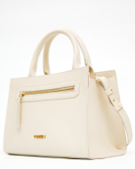 Bolsa Reisen Tote Média Com Zíper Frontal Floater Off White