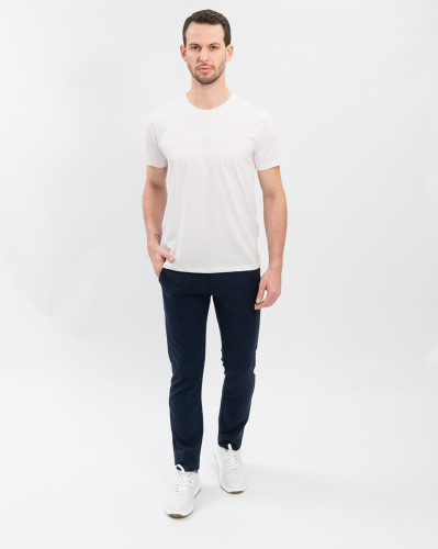 Calça Slim Reisen Tecido Tecnológico Azul Marinho