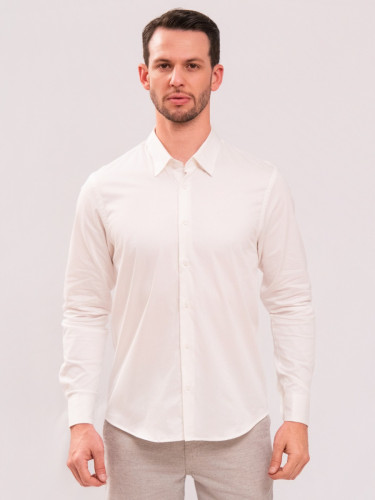 Camisa Reisen Manga Longa Slim Branco