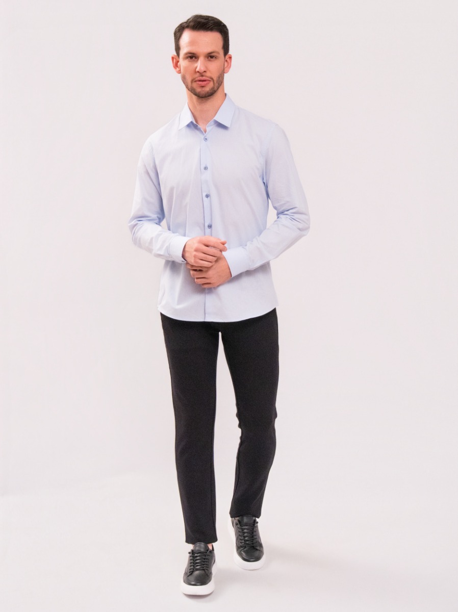 Camisa Reisen Regular com Logo Azul Bebê