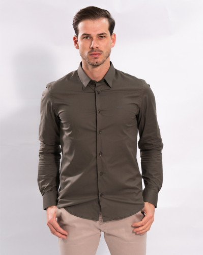 Camisa Reisen Slim Lisa Cinza