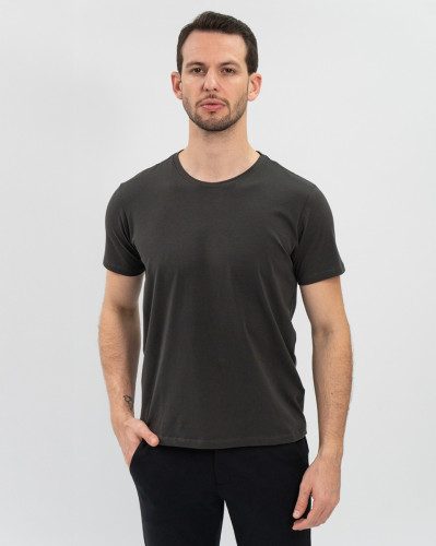 Camiseta Algodão Peruano Reisen Chumbo