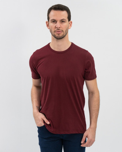 Camiseta Básica Algodão Reisen Bordo