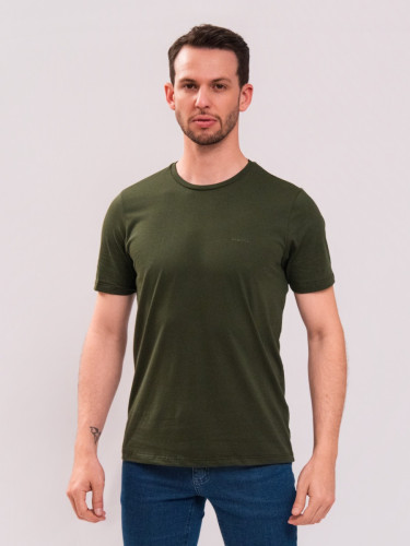 Camiseta Reisen em Algodão Verde Musgo