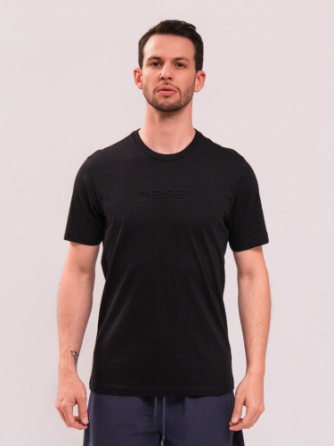 Camiseta Reisen Manga Curta Estampa Alto Relevo Preto
