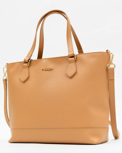 Bolsa Reisen Tote Grande Com Zíper Traseiro Floater Nude