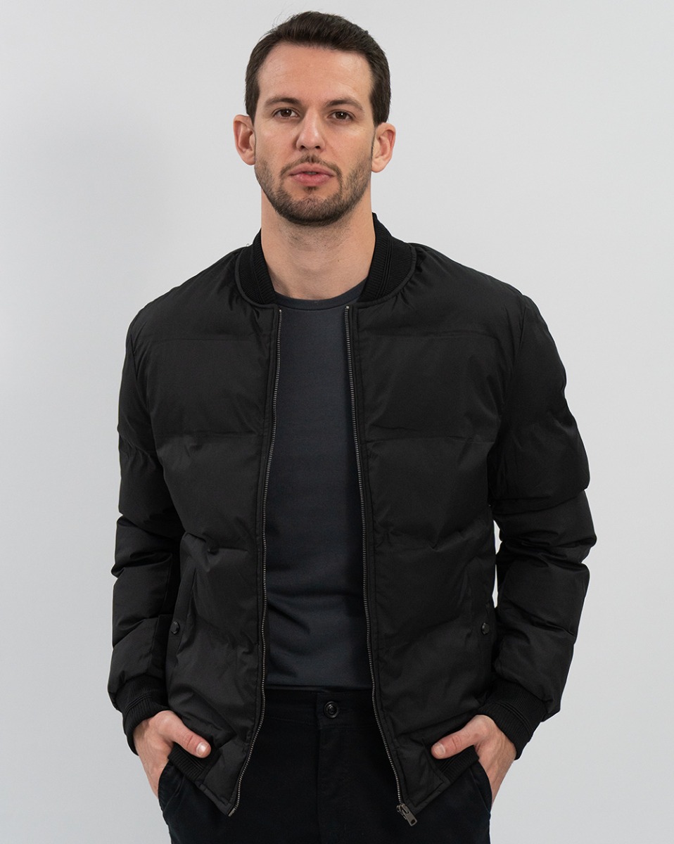 Jaqueta Reisen Bomber Puffer Preto
