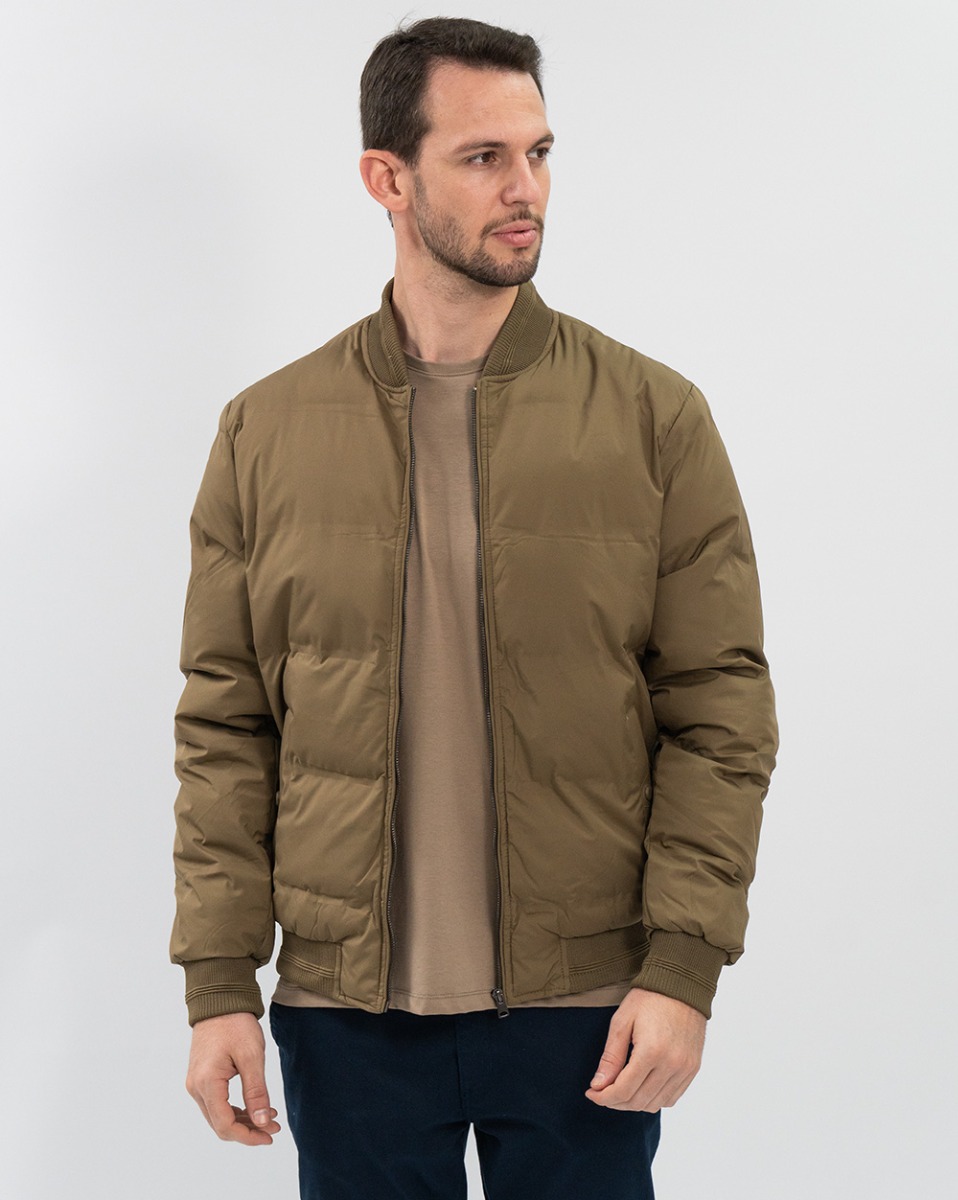 Jaqueta Reisen Bomber Puffer Caqui