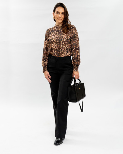 Calça Reisen Boot Cut Alfaiataria Preto