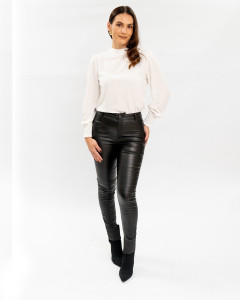 Calça Reisen Skinny Resinada Preto