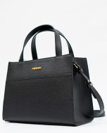 Bolsa Reisen Tote Média Estruturada Com Detalhe Em Costura Floater Preto