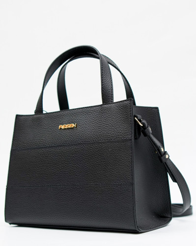 Bolsa Reisen Tote Média Estruturada Com Detalhe Em Costura Floater Preto