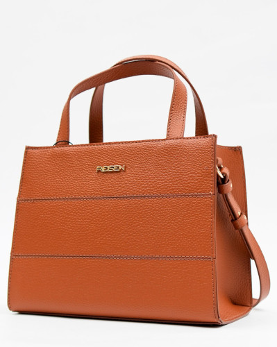 Bolsa Reisen Tote Média Estruturada Com Detalhe Em Costura Floater Caramelo