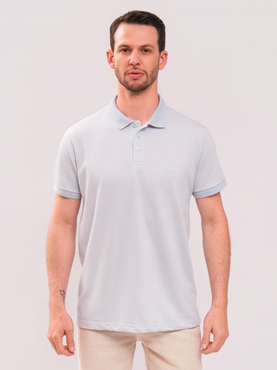 Polo Reisen Estampada Azul