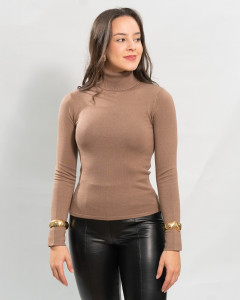 Blusa Reisen Tricô Leve Gola Alta Fendi