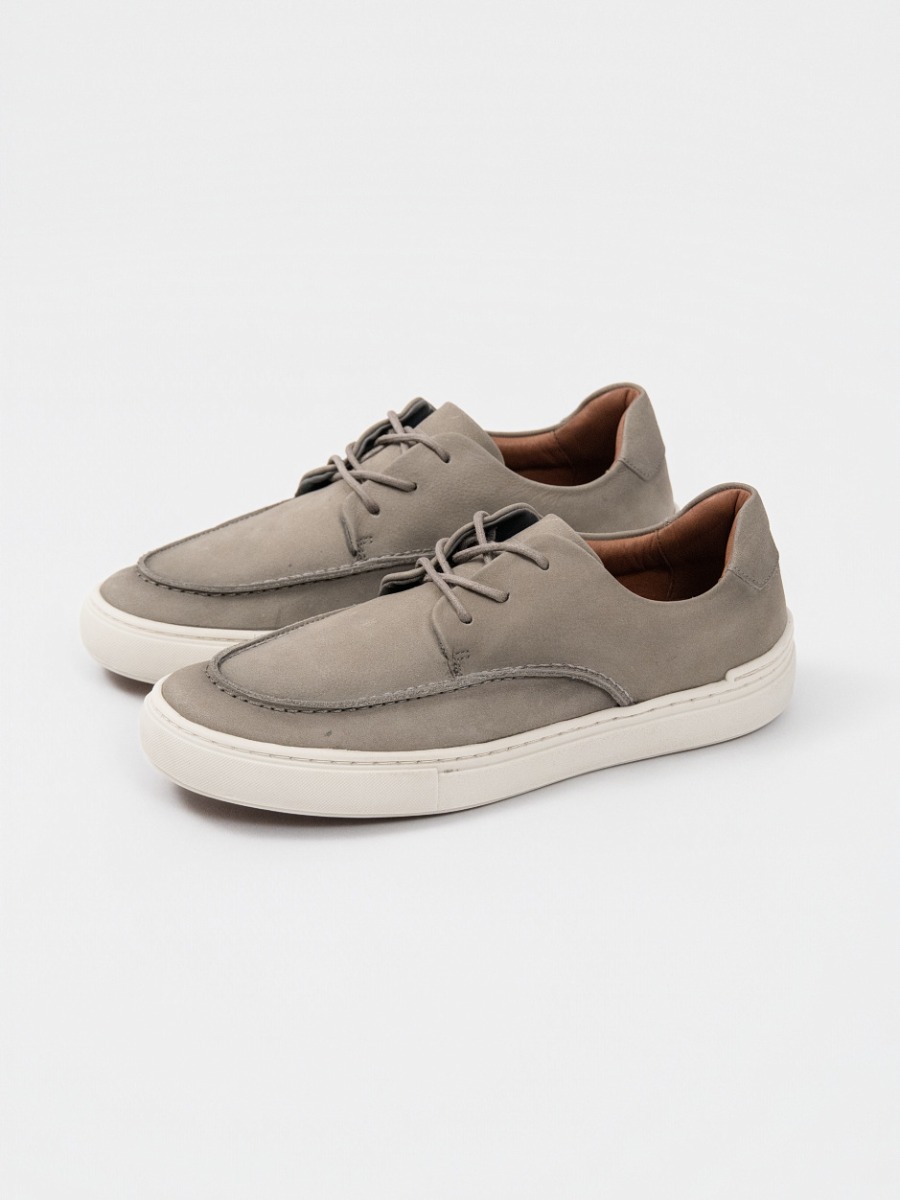 Sapatênis Reisen Moc Toe Cinza