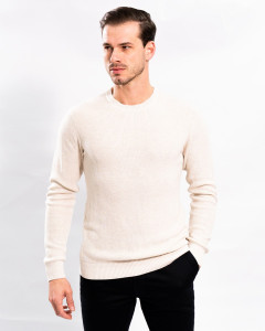 Sueter Trico Textura Reisen Areia